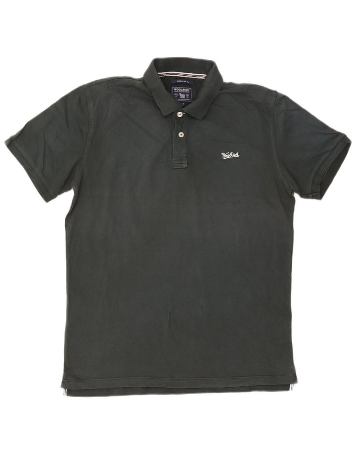 Woolrich Herren-Poloshirt mit normaler Passform, Größe L, Grün