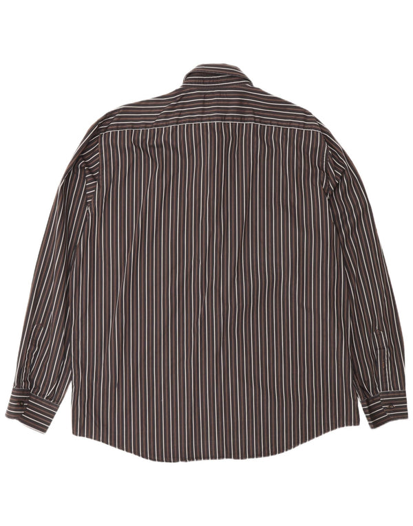 Navigare Herrenhemd XL Braun gestreift