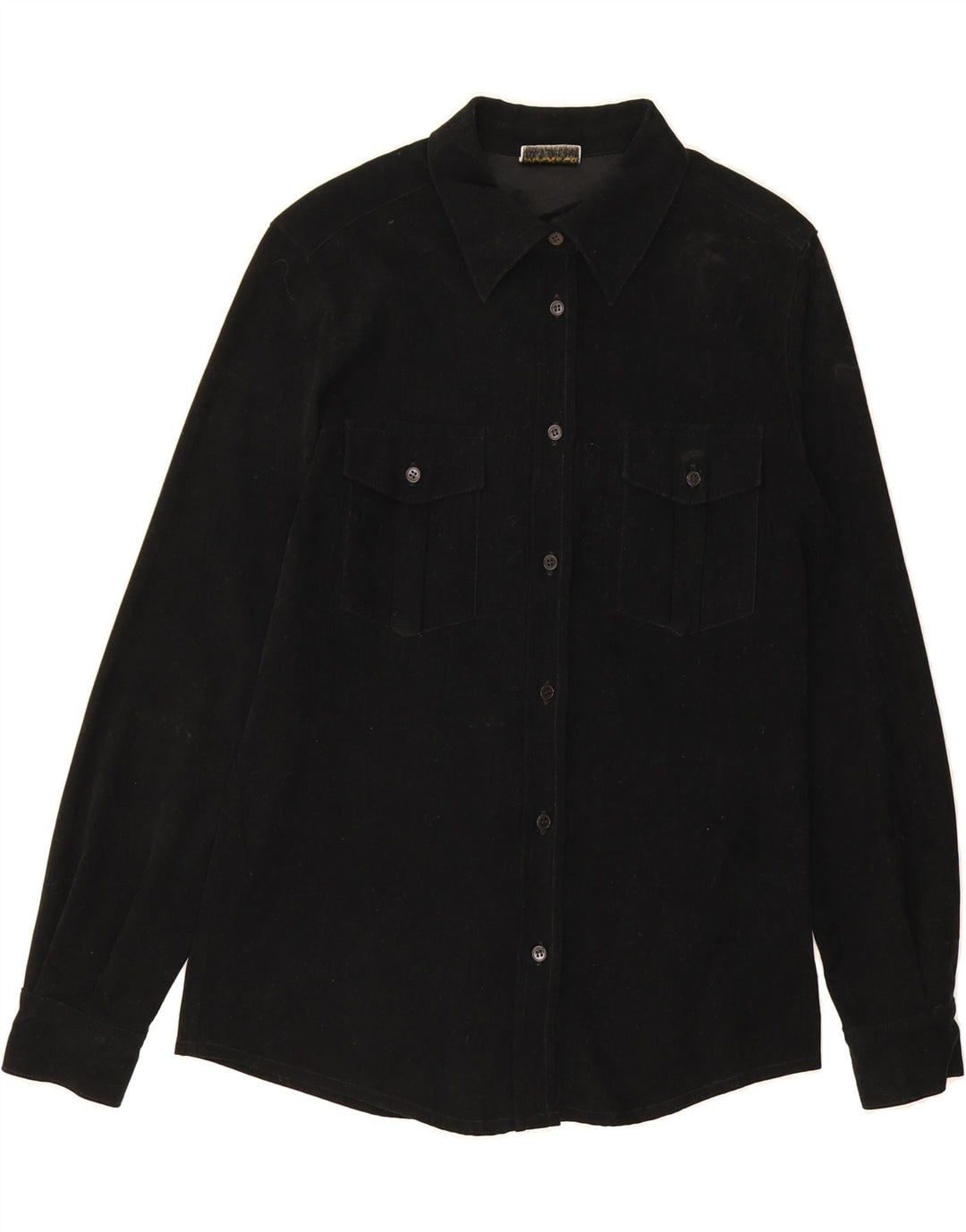 MAX&CO. Womens Shirt UK 12 Medium  Black Polyester Vintage Max&Co. and Second-Hand Max&Co. from Messina Hembry 