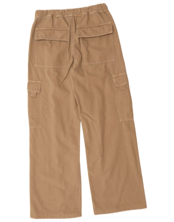 Zara Damen-Cargohose mit lockerer Passform, EU 36, XS, B26, L28, Beige