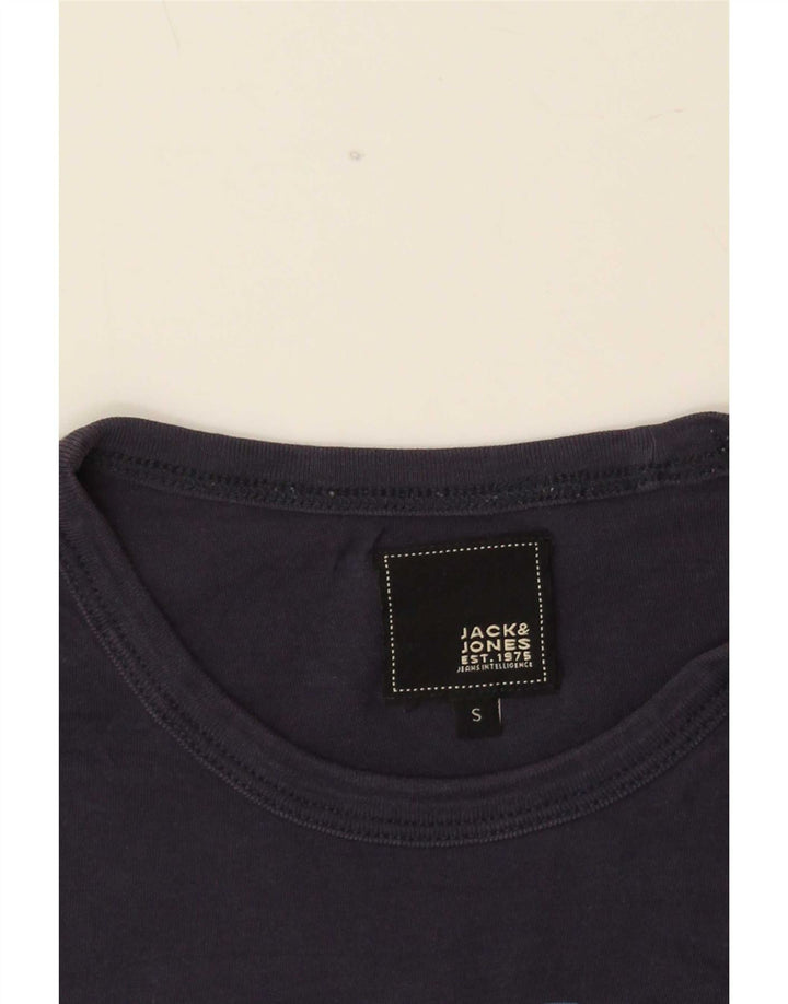 Jack & Jones Herren-T-Shirt mit Grafik, Größe S, Marineblau