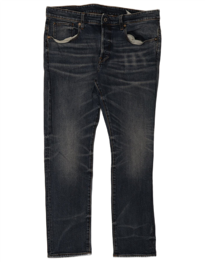 G-Star Herren Slim Jeans W36 L30 Blaue Baumwolle