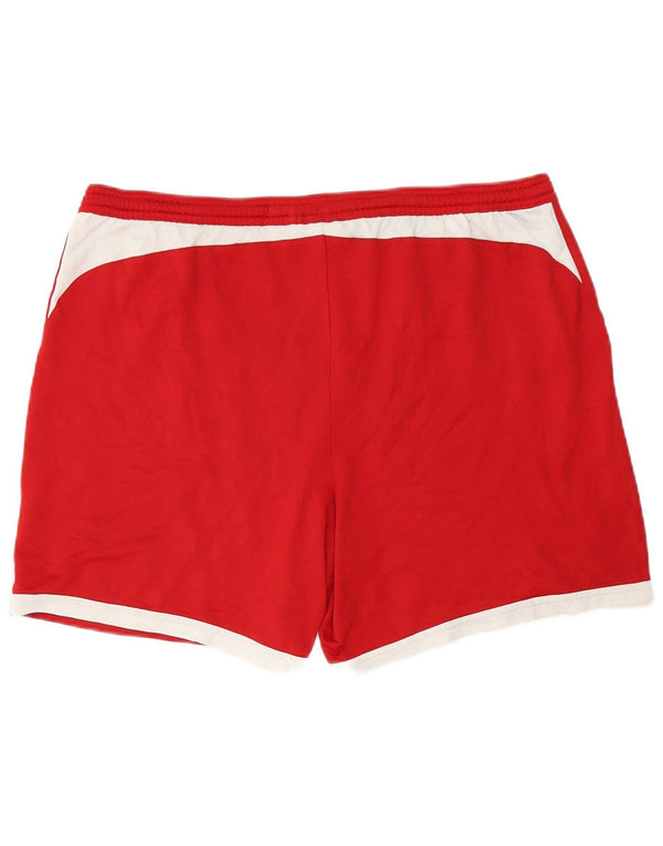 Adidas Herren Climalite Sport Shorts XL Rot Colourblock Polyester