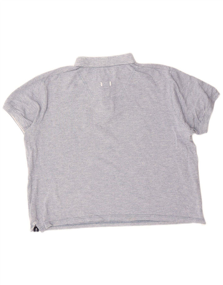 WEIRD FISH Herren Poloshirt 2XL Blaue Baumwolle