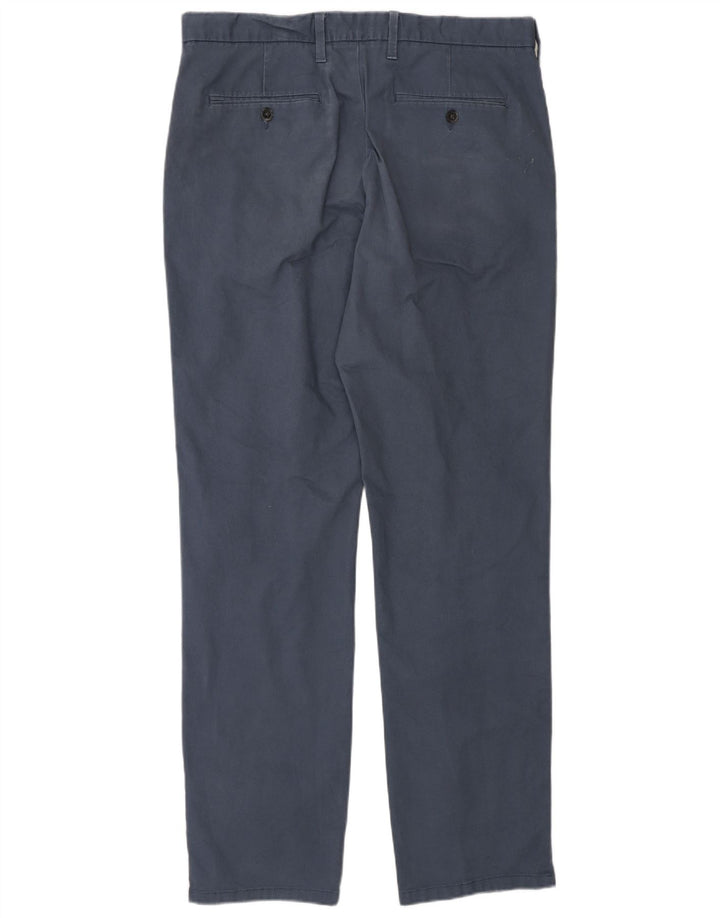 Marks & Spencer Herren-Chinohose mit normaler Passform, W34, L32, Blau, Baumwolle