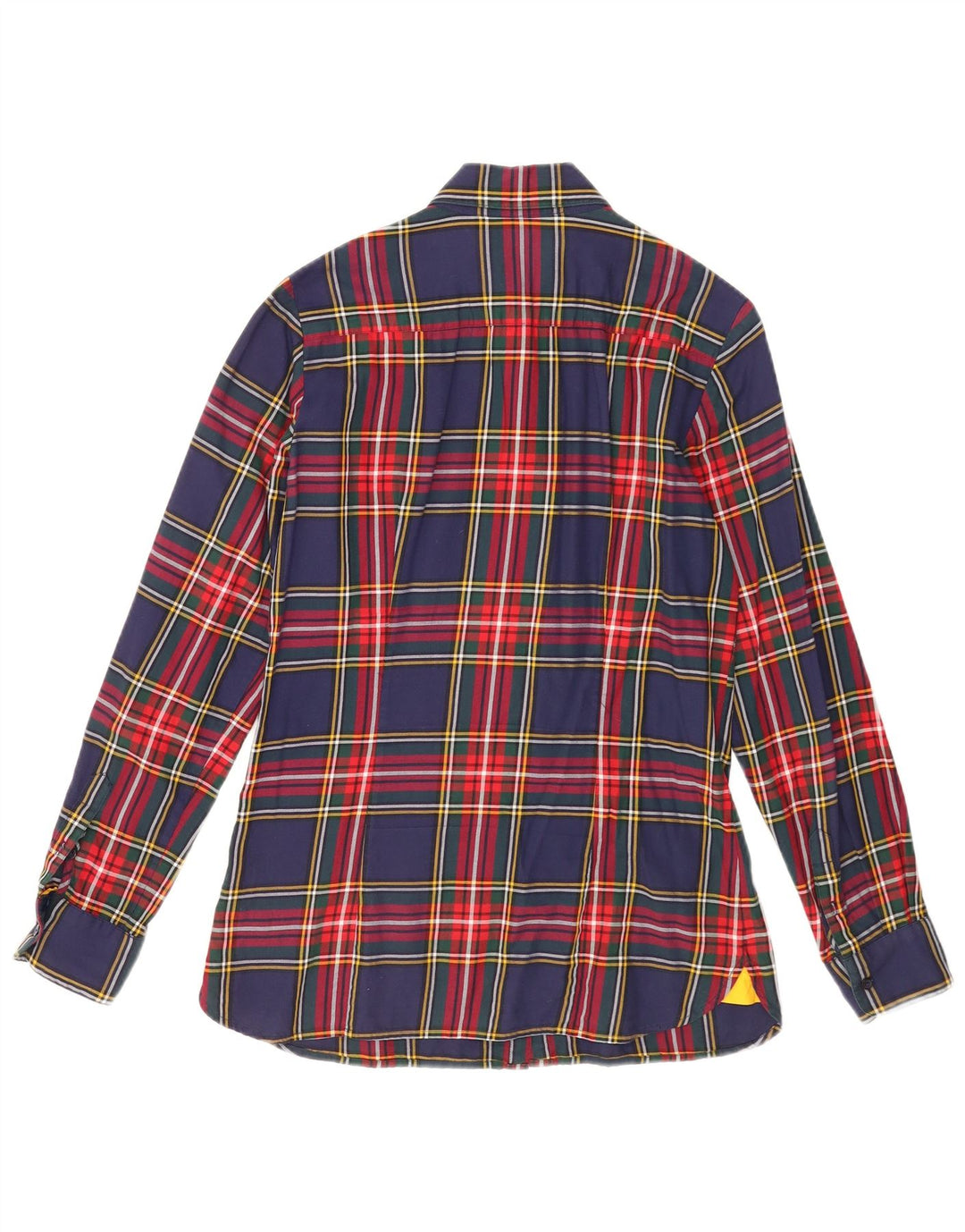 Tommy Hilfiger Damen-Flanellhemd, US 8, mittelgroß, marineblau, kariert, Baumwolle