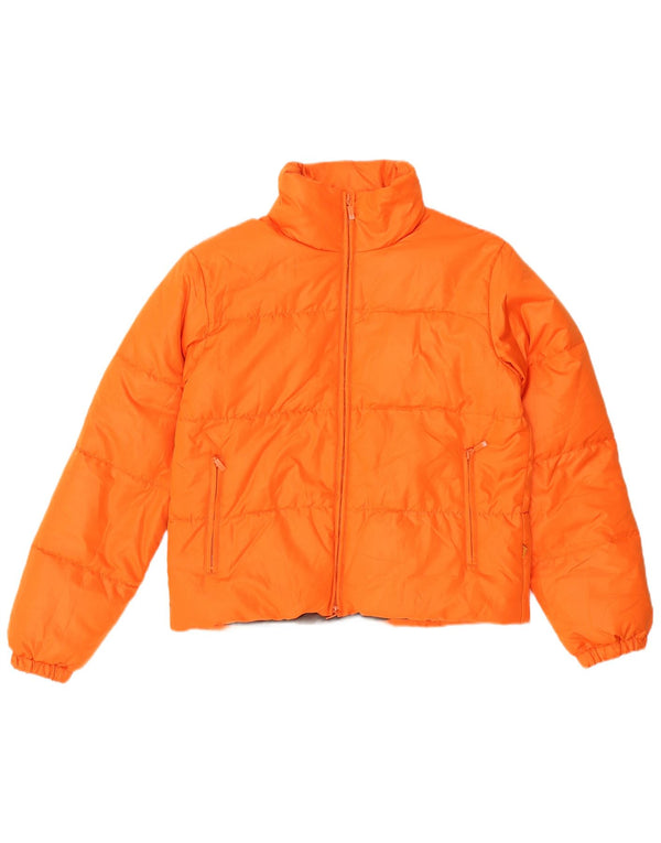 MAGGIE Damen Wattierte Jacke UK 14 Medium Orange Polyamid