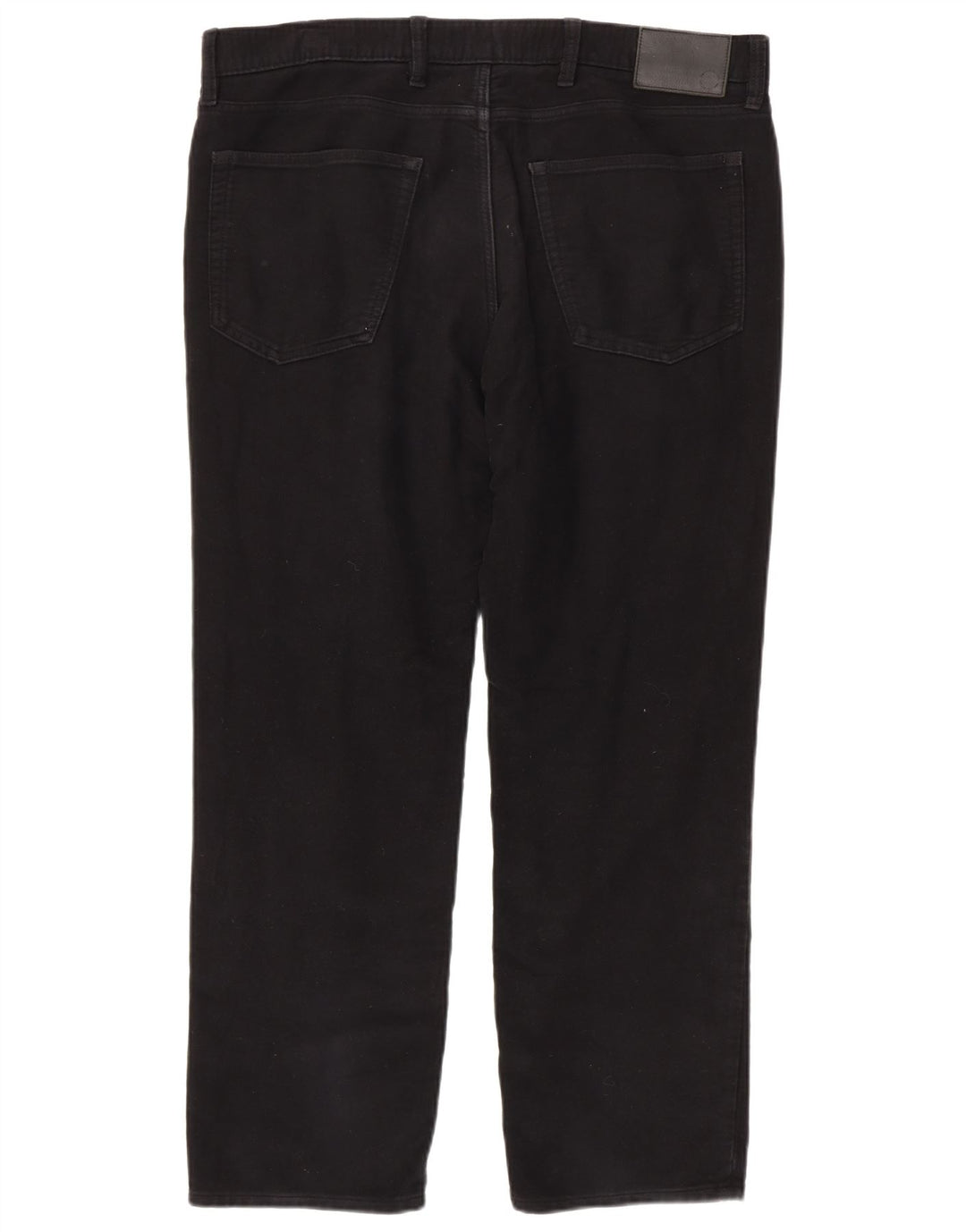 Marks & Spencer Herren-Freizeithose mit normaler Passform, W38, L29, schwarze Baumwolle