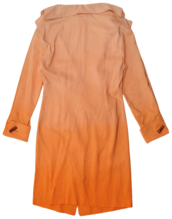 Genny Damen Hemdkleid US 8 Medium Orange