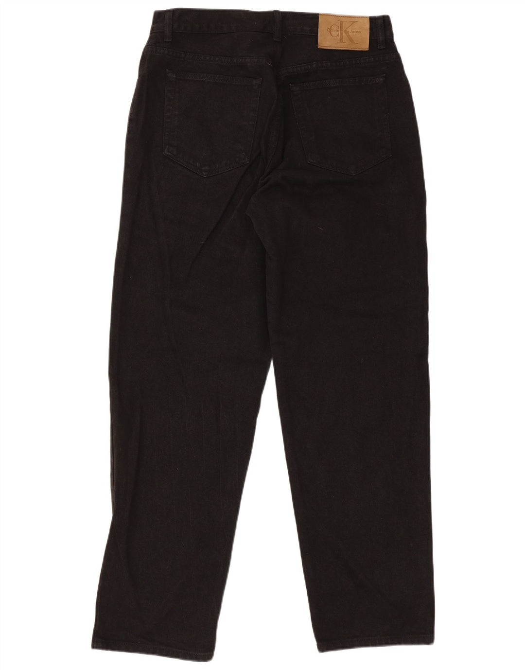 Calvin Klein Herren Regular Straight Jeans W32 L30 Schwarze Baumwolle