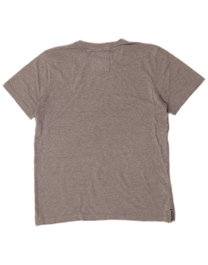 Crew Clothing Herren T-Shirt Top Small Grau Baumwolle