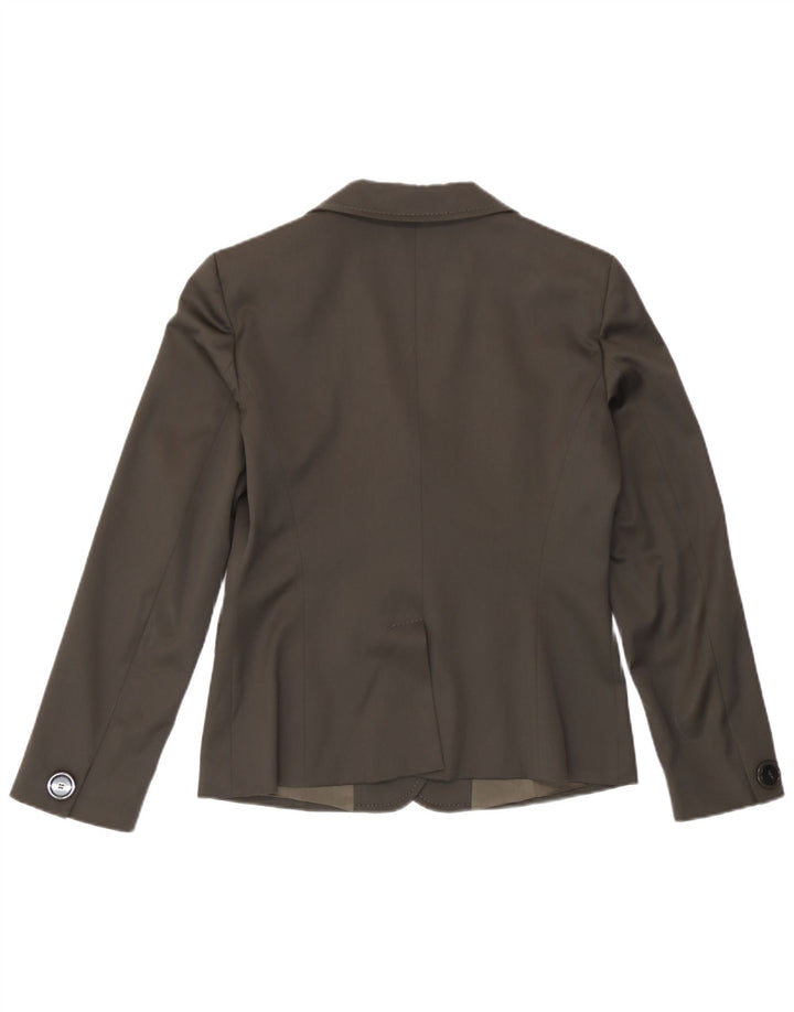 Marella Damen-Anzug mit 2 Knöpfen, 2-teilig, UK 10, Größe S, W27, L30, braune Wolle
