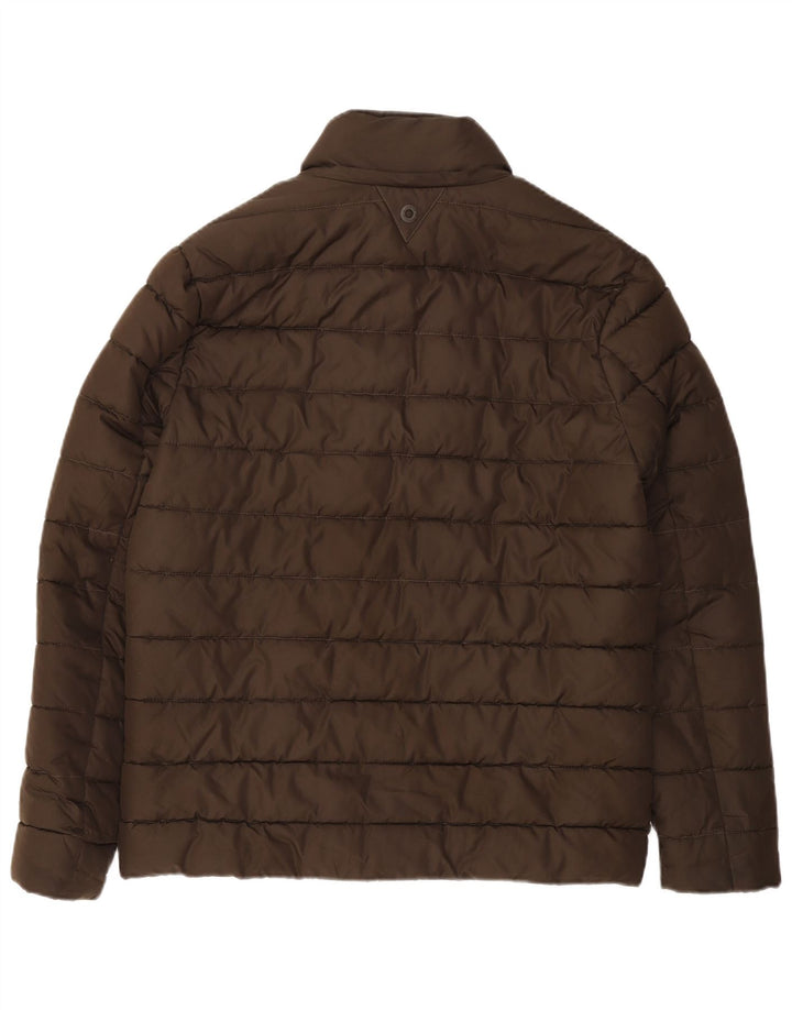 BARBOUR Herren Wattierte Jacke UK 36 Small Braun Polyester