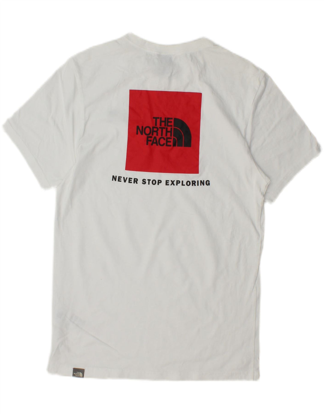 THE NORTH FACE Mens Graphic T-Shirt Top Small White Cotton