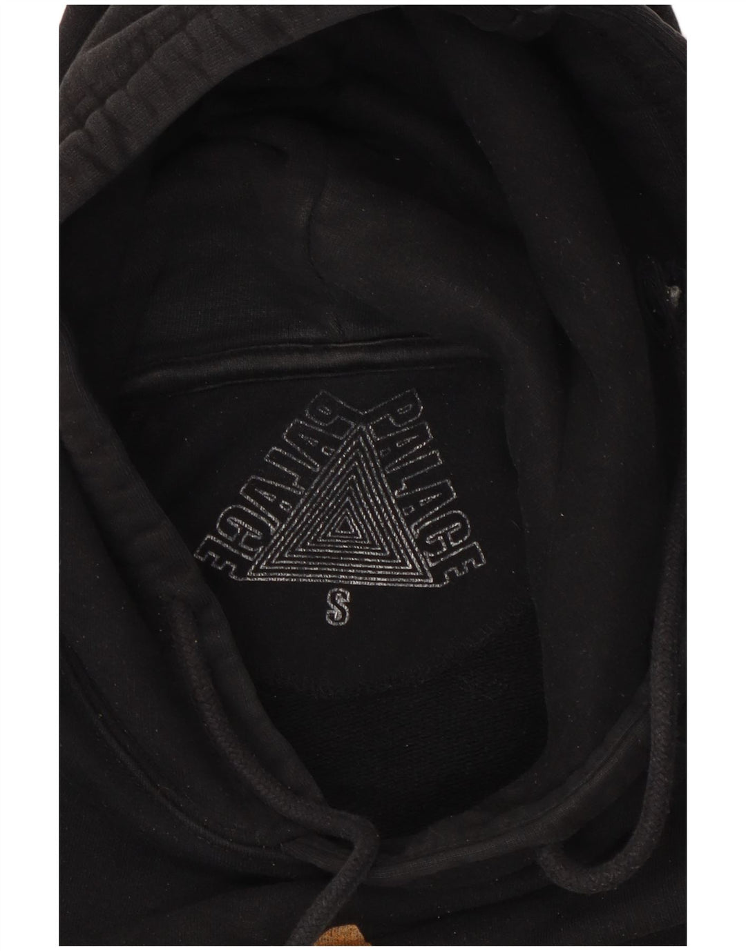 Palace Herren-Kapuzenpullover mit Grafik, Größe S, schwarze Baumwolle