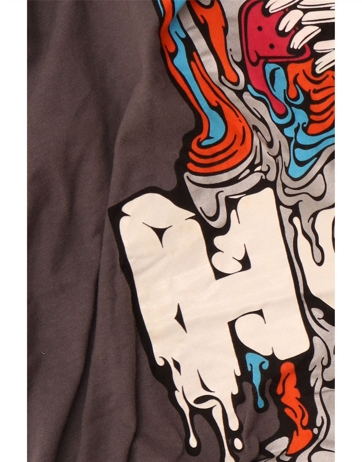 NIKE Herren-T-Shirt mit Standard-Passform, Grafik, Größe L, Grau, Baumwolle