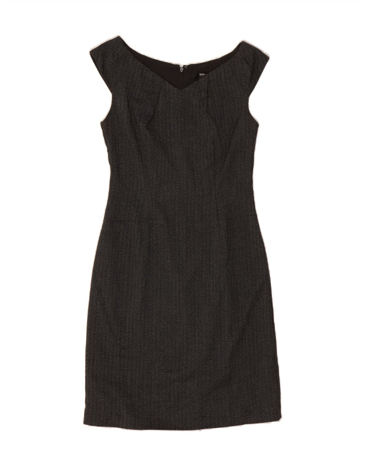 MOSSIMO Womens Sleeveless Sheath Dress US 4 Small Grey Chevron Polyester Vintage Mossimo and Second-Hand Mossimo from Messina Hembry 