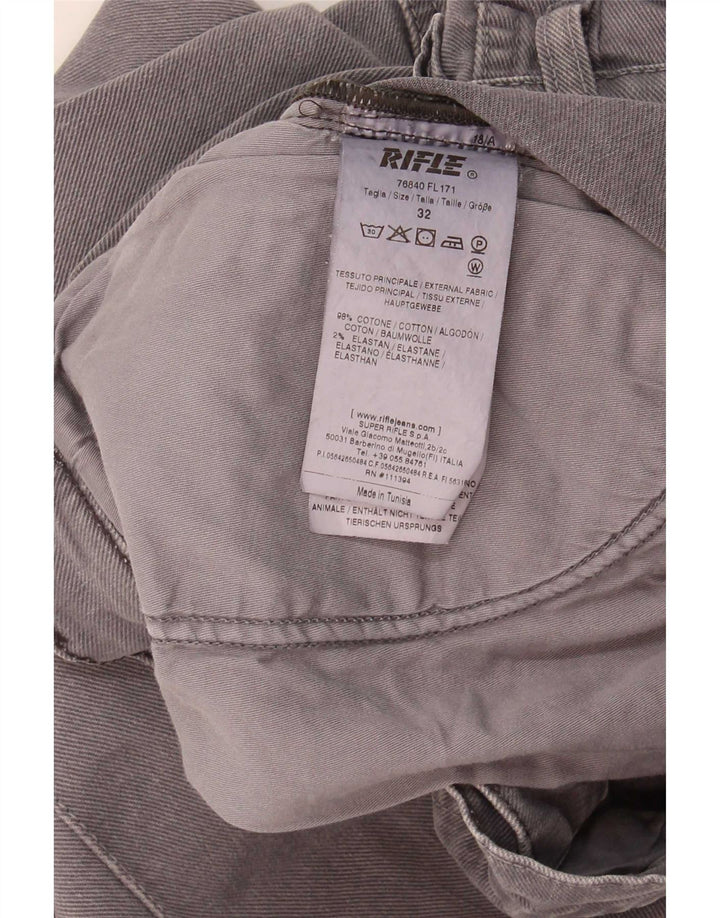 Rifle Herren Slim Jeans W32 L31 Graue Baumwolle