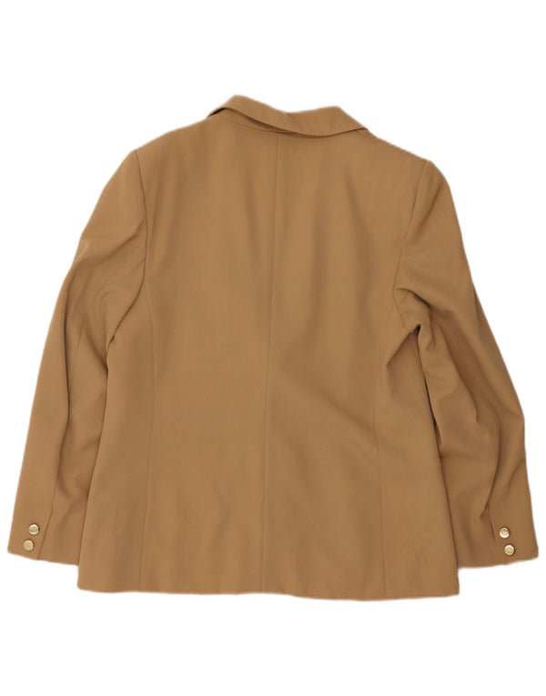 Herno Damen 2-Knopf-Blazerjacke IT 50 XL Beige Wolle