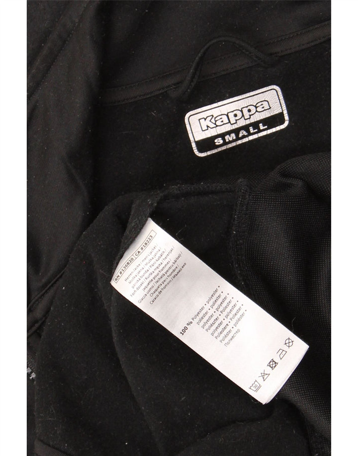 KAPPA Herren-Trainingsanzugoberteil mit Grafik, Größe S, Schwarz, Polyester