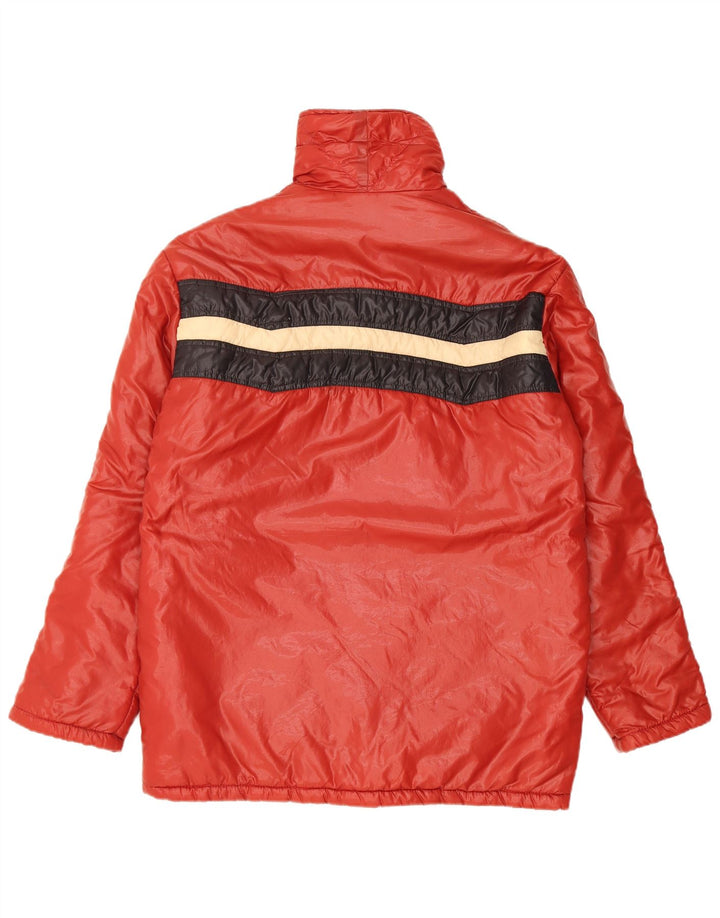 Charly Wattierte Damenjacke mit Kapuze IT 48 XL Rotes Colourblock-Polyamid