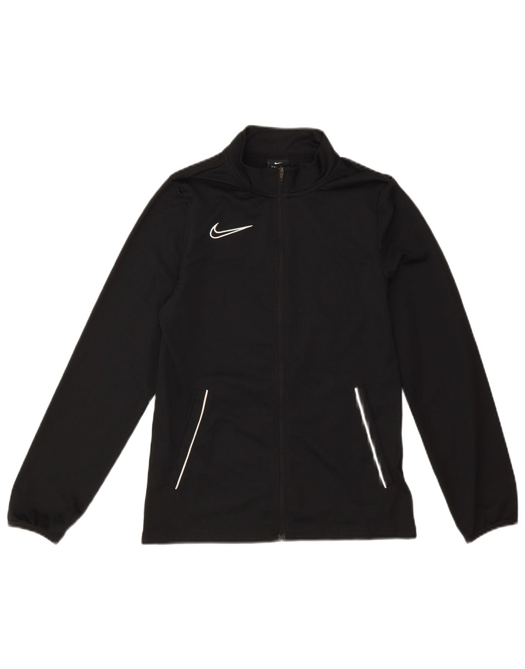Nike Jungen-Trainingsanzug-Top-Jacke, 12–13 Jahre, groß, schwarzes Polyester