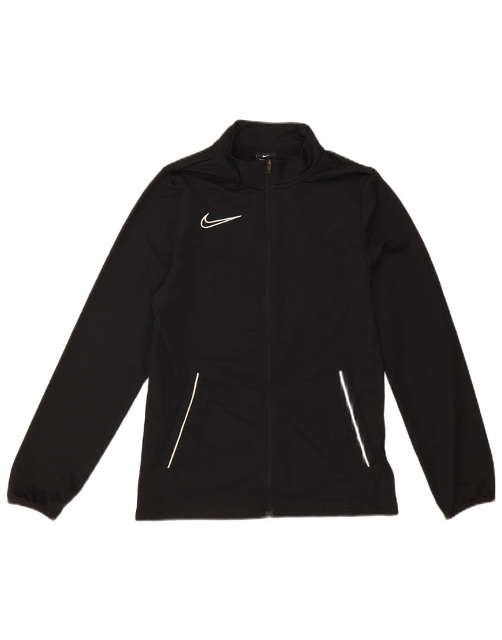 Nike Jungen-Trainingsanzug-Top-Jacke, 12–13 Jahre, groß, schwarzes Polyester