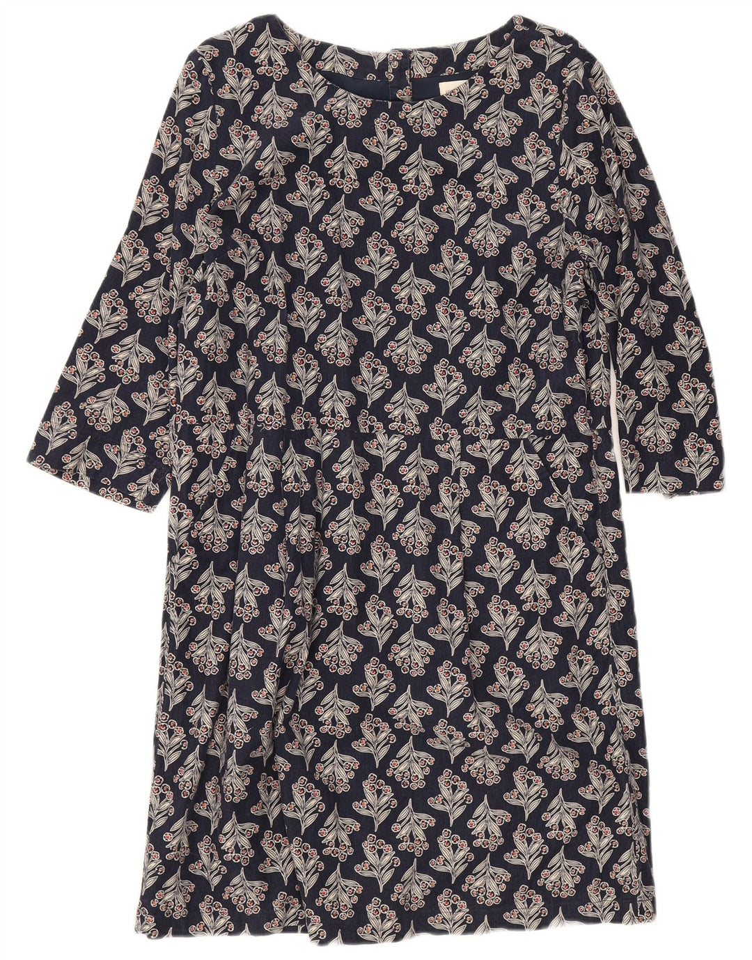 Seasalt Cornwall Damen Etuikleid UK 12 Medium Marineblau mit Blumenmuster