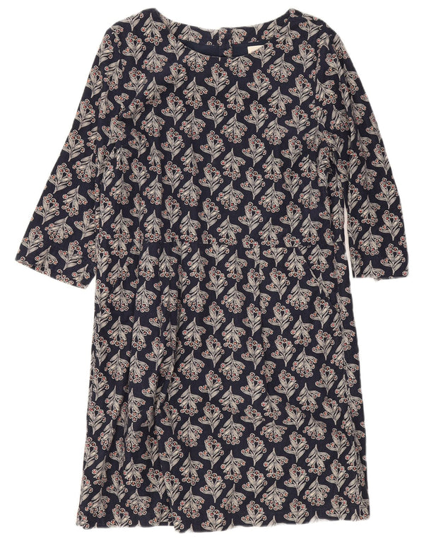 Seasalt Cornwall Damen Etuikleid UK 12 Medium Marineblau mit Blumenmuster