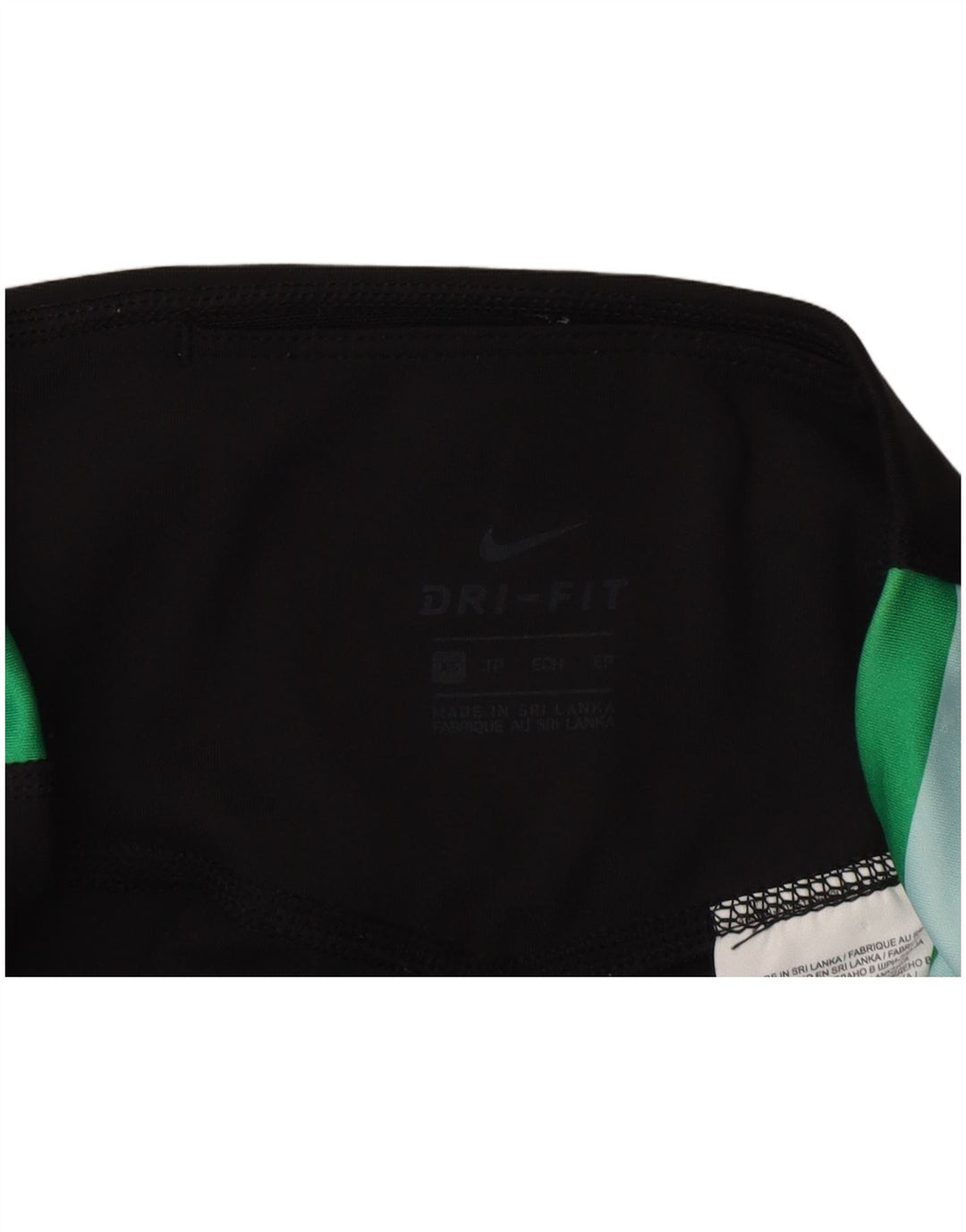 Nike Damen-Leggings mit Grafik, UK 6, XS, schwarzes Colourblock-Polyester