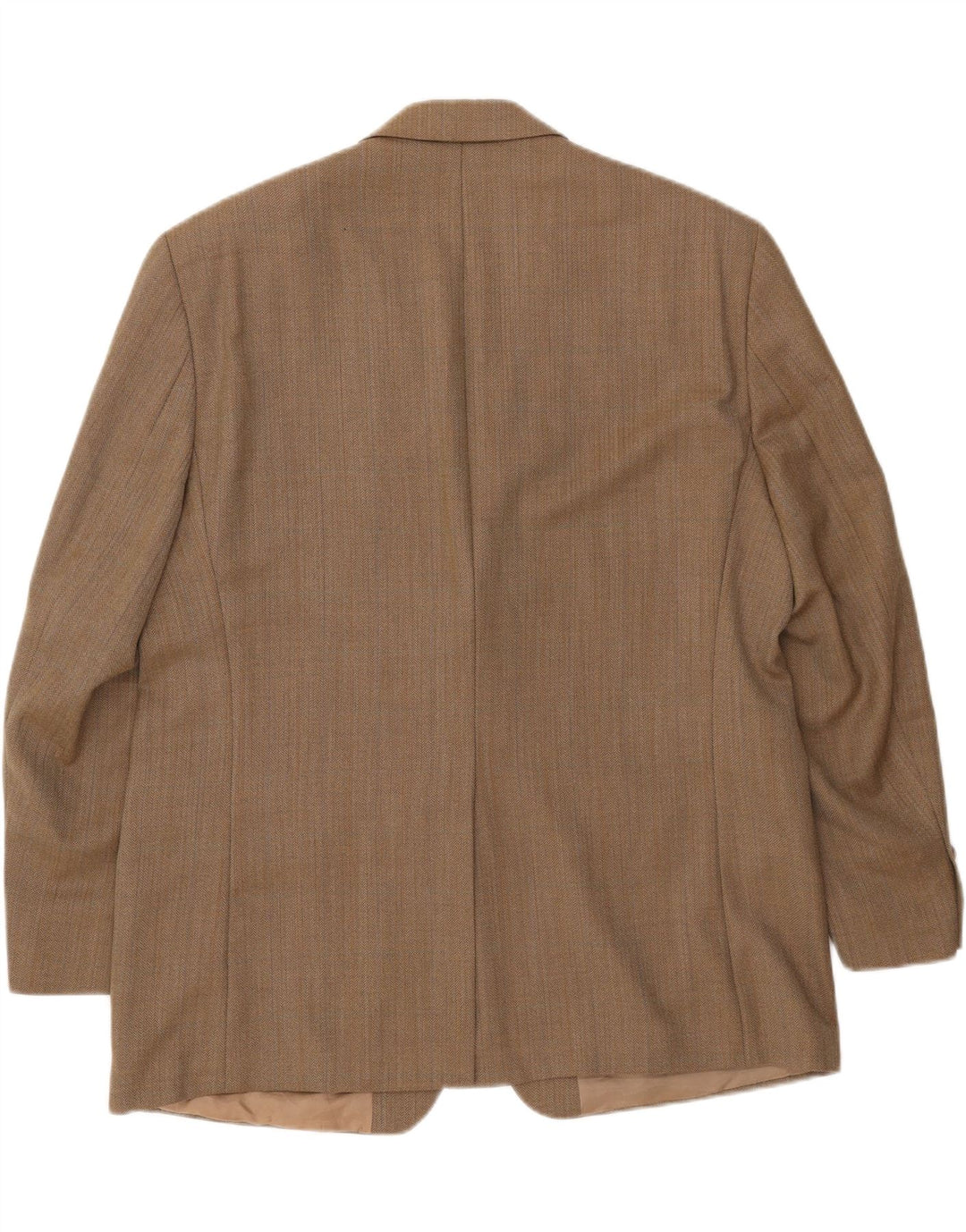 Ralph Lauren Herren-Blazer mit 2 Knöpfen, UK 44, XL, beige, Fischgrätenmuster, Wolle