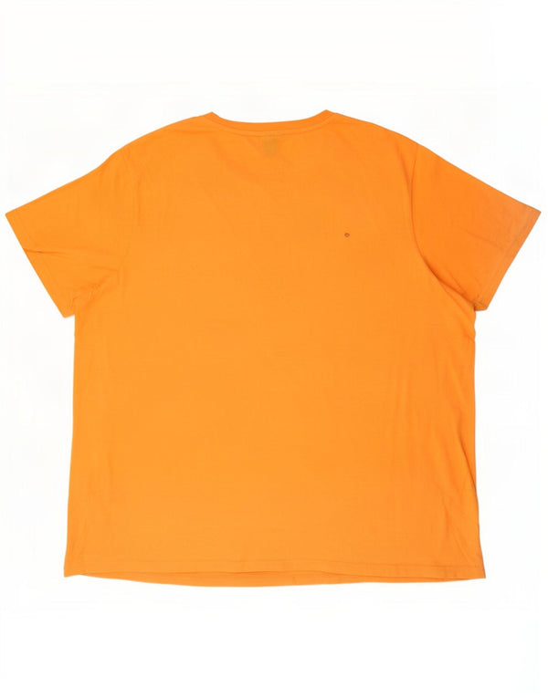 Ellesse Herren Grafik T-Shirt Top 2XL Orange Baumwolle