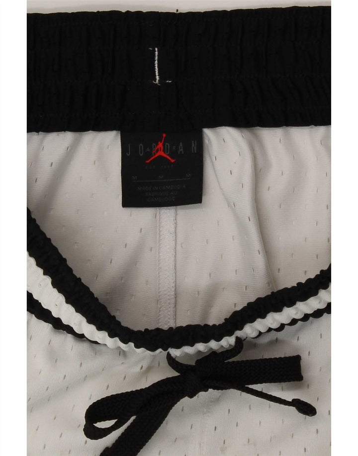 Jordan Herren Dri Fit Graphic Sportshorts Mittelweißes Colourblock-Polyester
