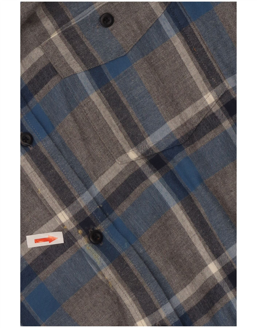 L.L.Bean Herren-Flanellhemd XL, grau kariert, Baumwolle