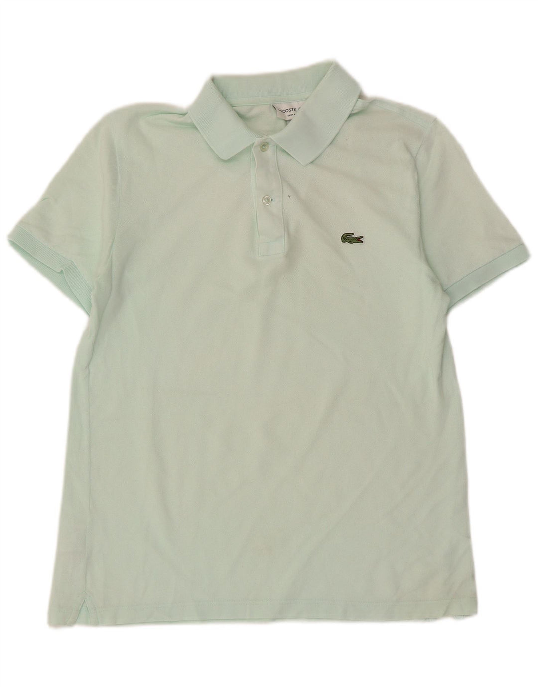 LACOSTE Slim-Fit-Poloshirt für Herren, Größe 4, mittelgrüne Baumwolle