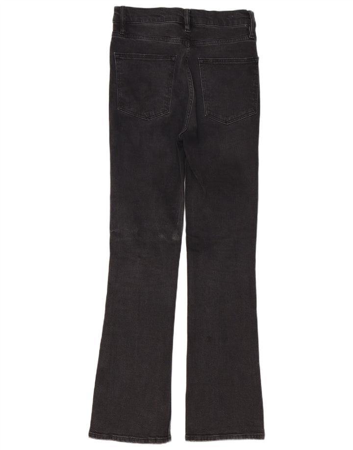 ALL SAINTS Bootcut-Jeans für Damen, W26, L30, schwarze Baumwolle