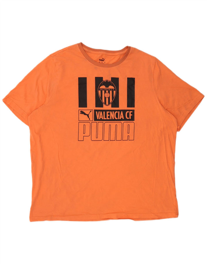 Puma Herren Valencia Graphic T-Shirt Top 2XL Orange