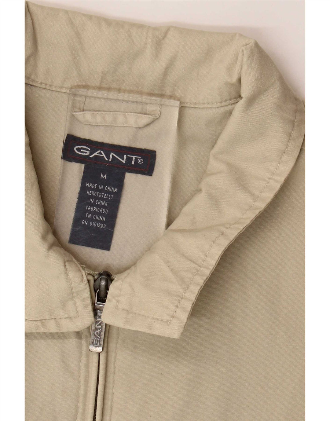 Gant Herren Bomberjacke UK 38 Mittelbeige Baumwolle