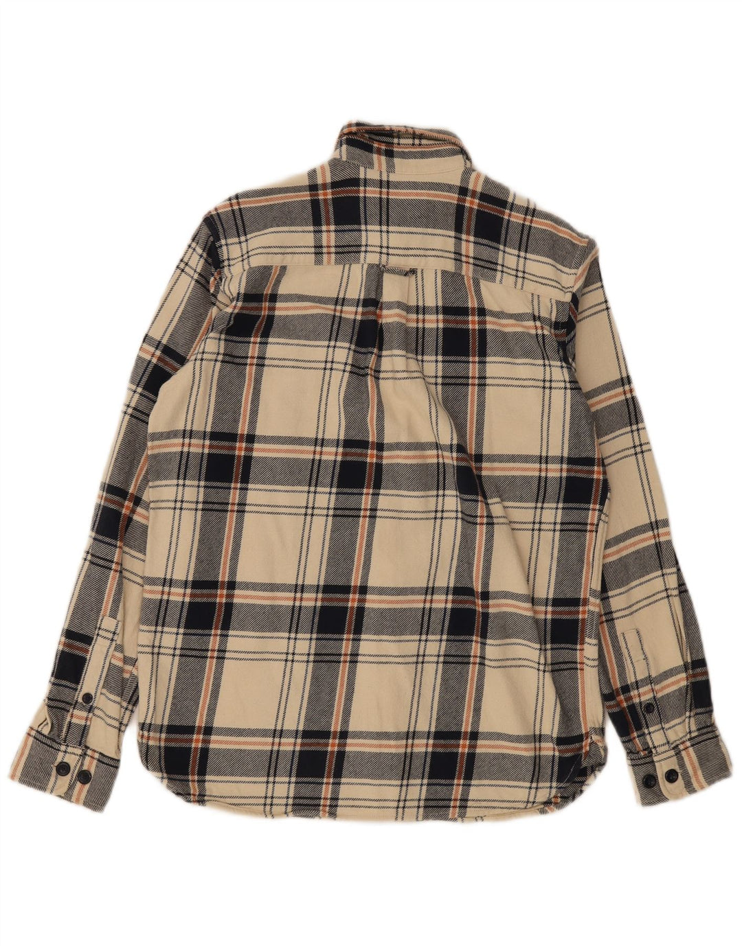 Jack & Jones Herren-Flanellhemd mit normaler Passform, klein, beige, kariert, Baumwolle