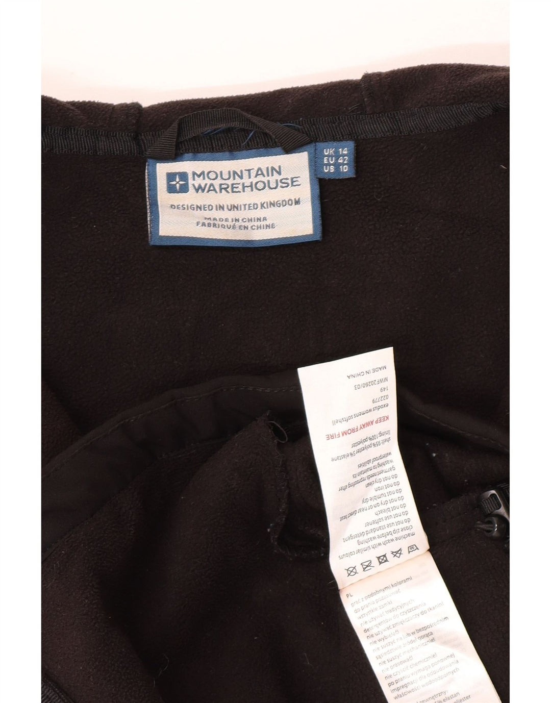 Mountain Warehouse Damen-Windjacke mit Kapuze, Gr. 14, Schwarz
