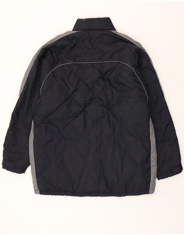 Adidas Herren-Windbreaker-Mantel, UK 44/46, groß, marineblau, Colourblock-Polyamid