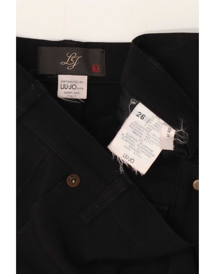 Liu Jo Damen Bleistiftrock W26 Small Schwarz Polyester