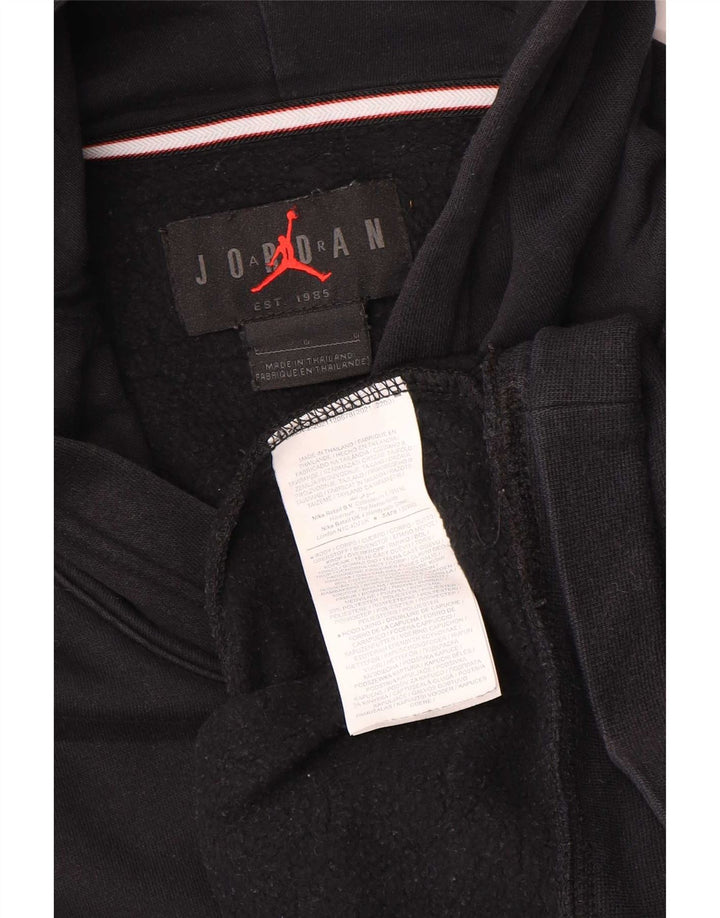 Jordan Herren Kapuzenpullover, groß, aus schwarzer Baumwolle