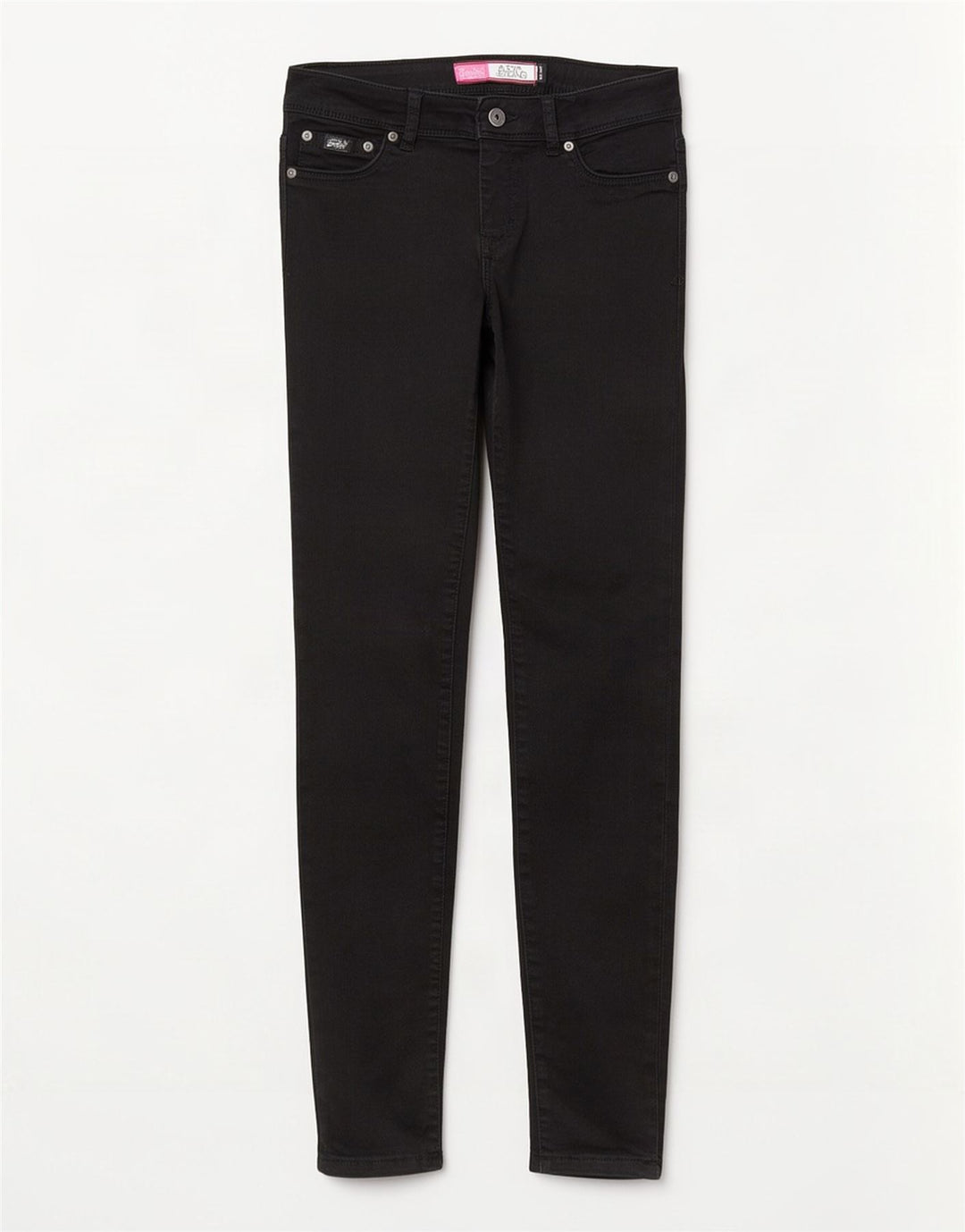 Superdry Damen Alexia Jegging Jeans W28 L32 Schwarz Baumwolle