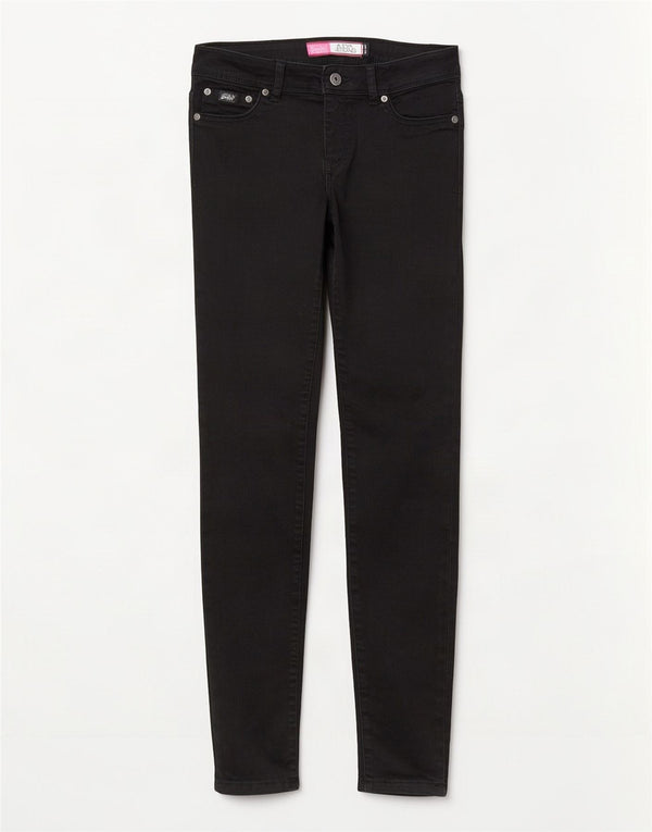Superdry Damen Alexia Jegging Jeans W28 L32 Schwarz Baumwolle