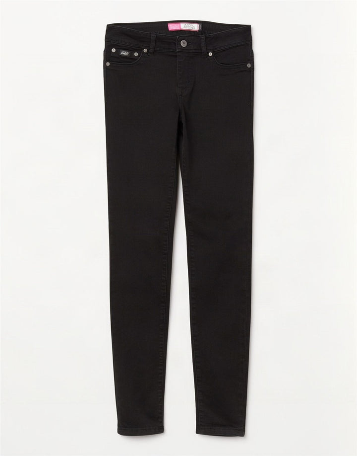 Superdry Damen Alexia Jegging Jeans W28 L32 Schwarz Baumwolle