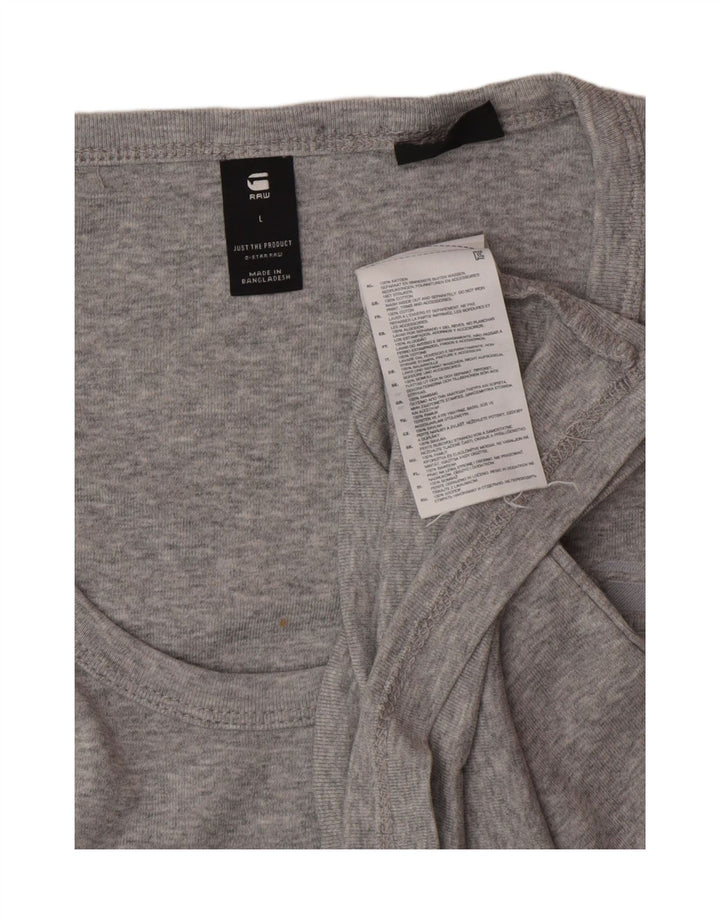 G-STAR Herren-Trägershirt, groß, graue Baumwolle