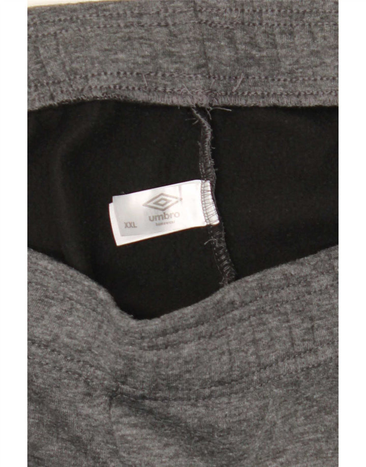 Umbro Herren-Trainingshose, Jogginghose, 2XL, grau geflecktes Polyester
