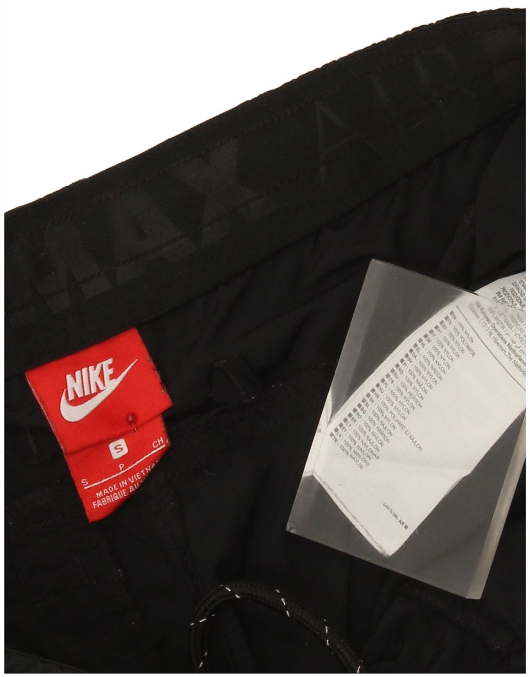 Nike Herren Cargo Shorts Small W29 Schwarzes Nylon