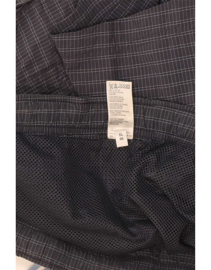 Marks & Spencer Herren-Badeshorts, groß, grau kariert, Polyamid